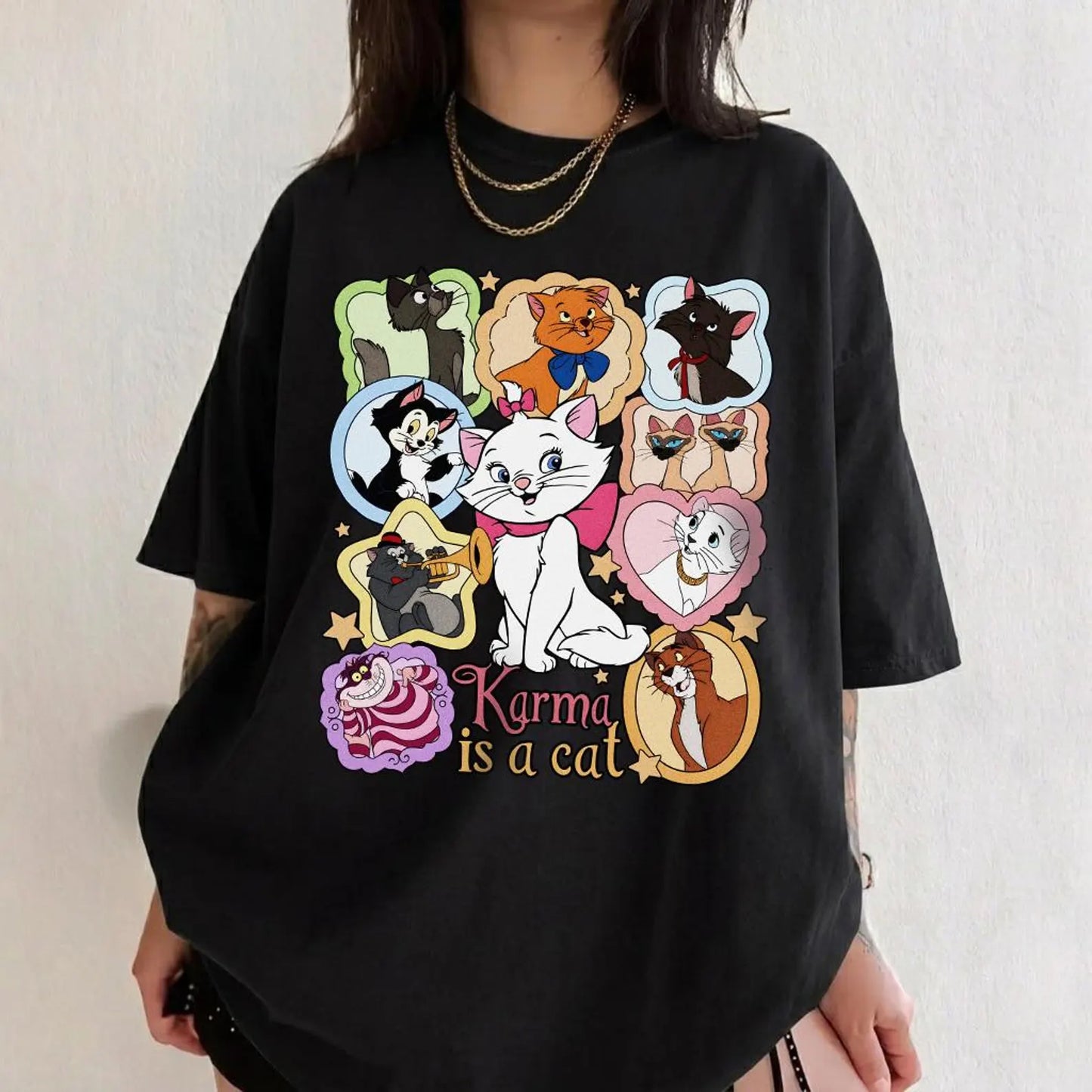 Karma is a Cat COMFORT COLORS SHIRT