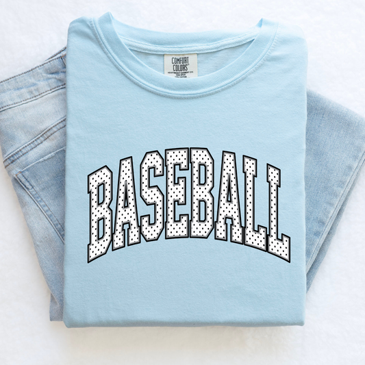 Polka Dot Baseball Game Day Shirt for Women | Baseball Mom Outfit | Comfort Colors Tee | Game Day Shirt | Gift for Baseball Mom
