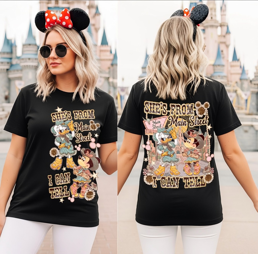 She’s from Main Street Shirt - COMFORT COLORS TEE - VACATION PARK DAY TSHIRT