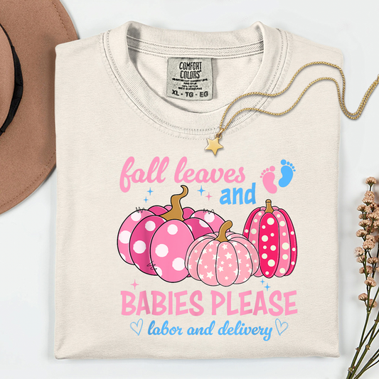 Comfort Colors Fall Labor & Delivery Nurse Shirt