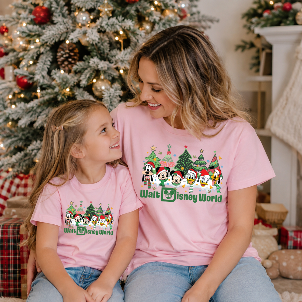 WDW Christmas Shirt | Family Matching Christmas Tee | Bella+Canvas T-Shirt | Toddler, Youth & Adult Sizes