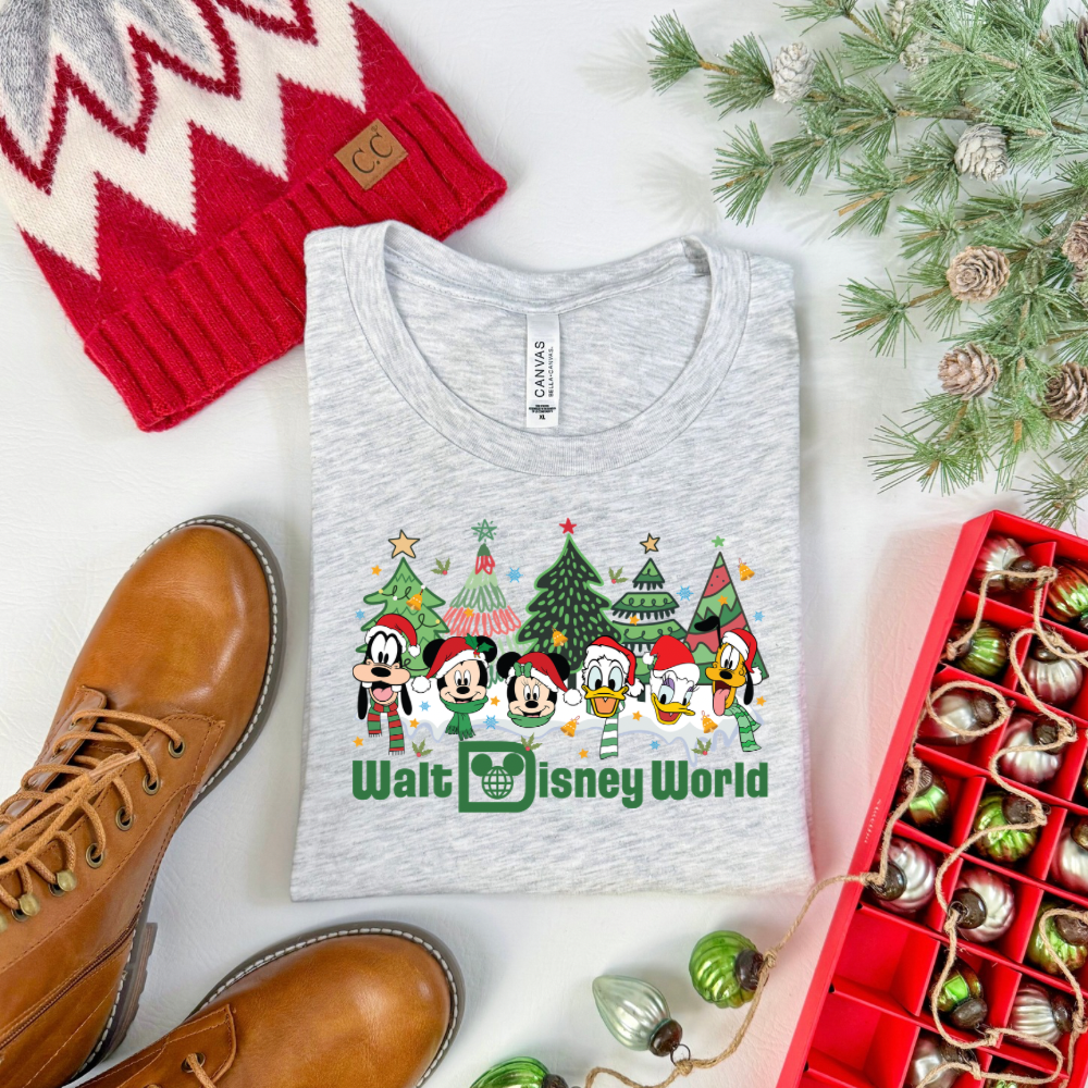 WDW Christmas Shirt | Family Matching Christmas Tee | Bella+Canvas T-Shirt | Toddler, Youth & Adult Sizes