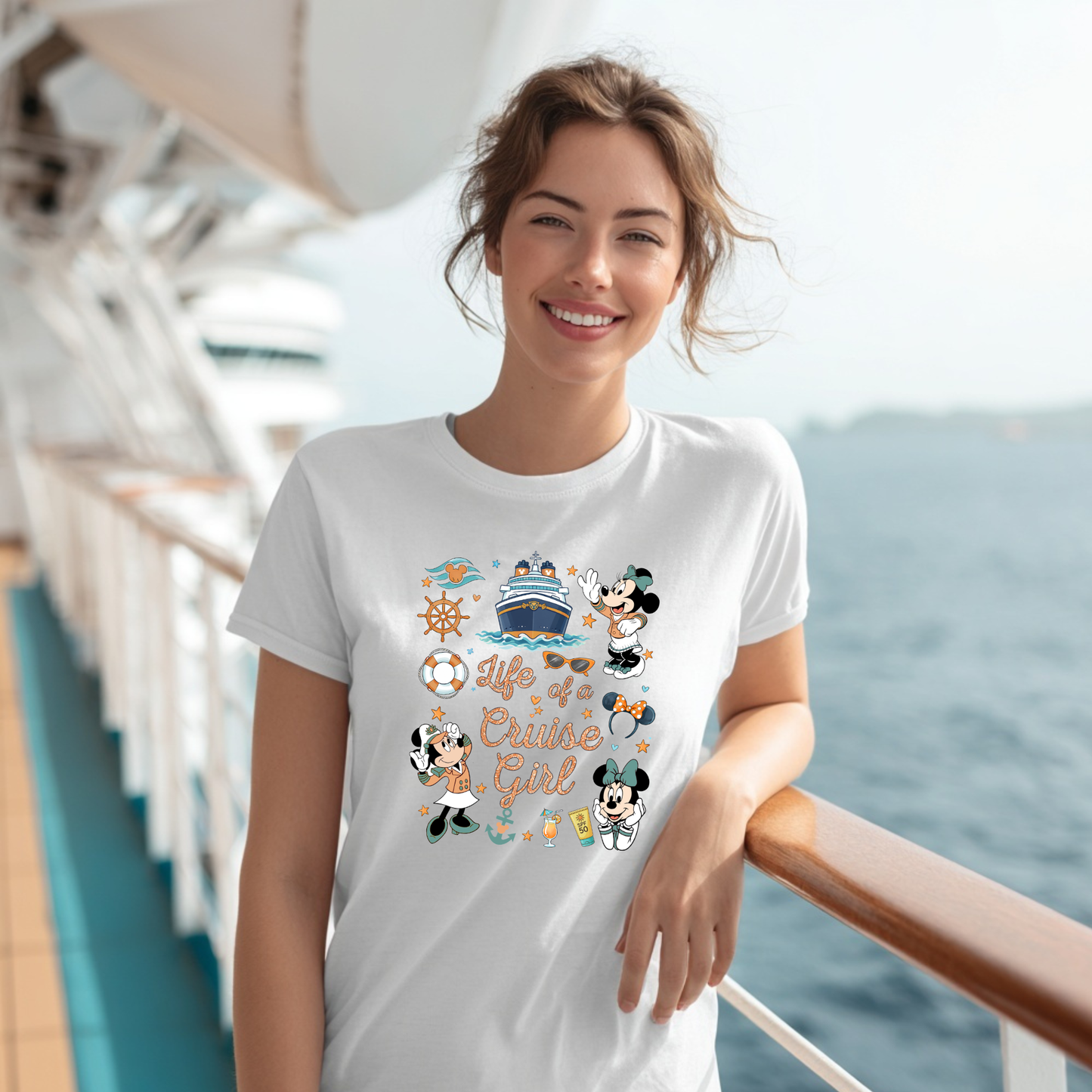 Life of a Cruise Girl | Cruise Shirt for Women | Nautical Bow & Ship Tee | Cute Cruise Vacation Outfit