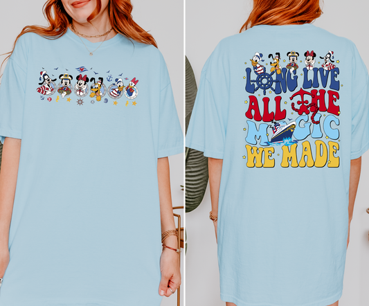 Long Live Cruise Shirt | Cruise Shirt for Women | Nautical Bow & Ship Tee | Cute Cruise Vacation Outfit