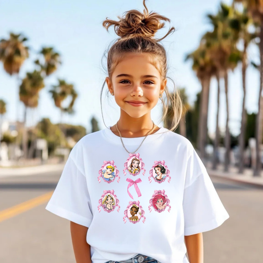 PRINCESS COQUETTE BOW Shirt for Kids