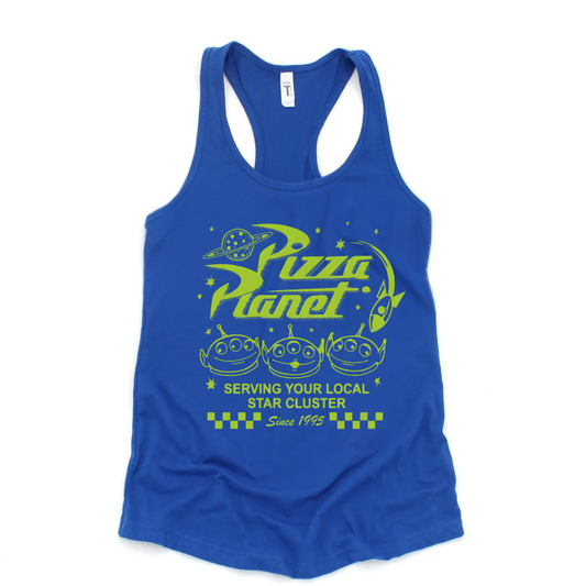 TOY ALIENS Tank Top | Magical Park Day Racerback Tank for Women | Lightweight Next Level Tank