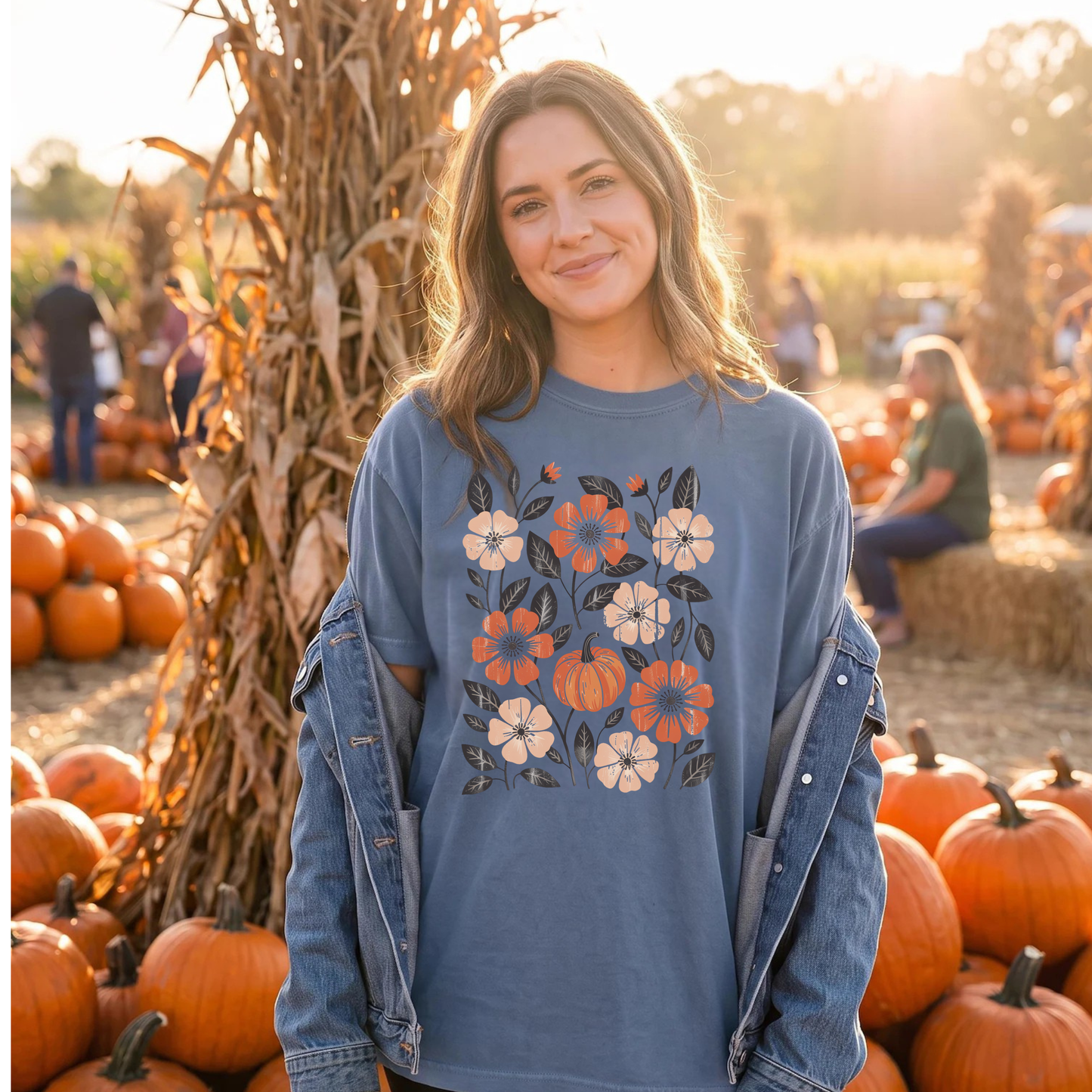 Pumpkin Patch Shirt for Women | Boho Fall Comfort Colors Graphic Tee