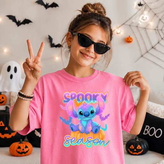 SPOOKY SEASON STITCH HALLOWEEN Magical Theme Park Halloween Kids Shirt | Toddler & Youth Sizes