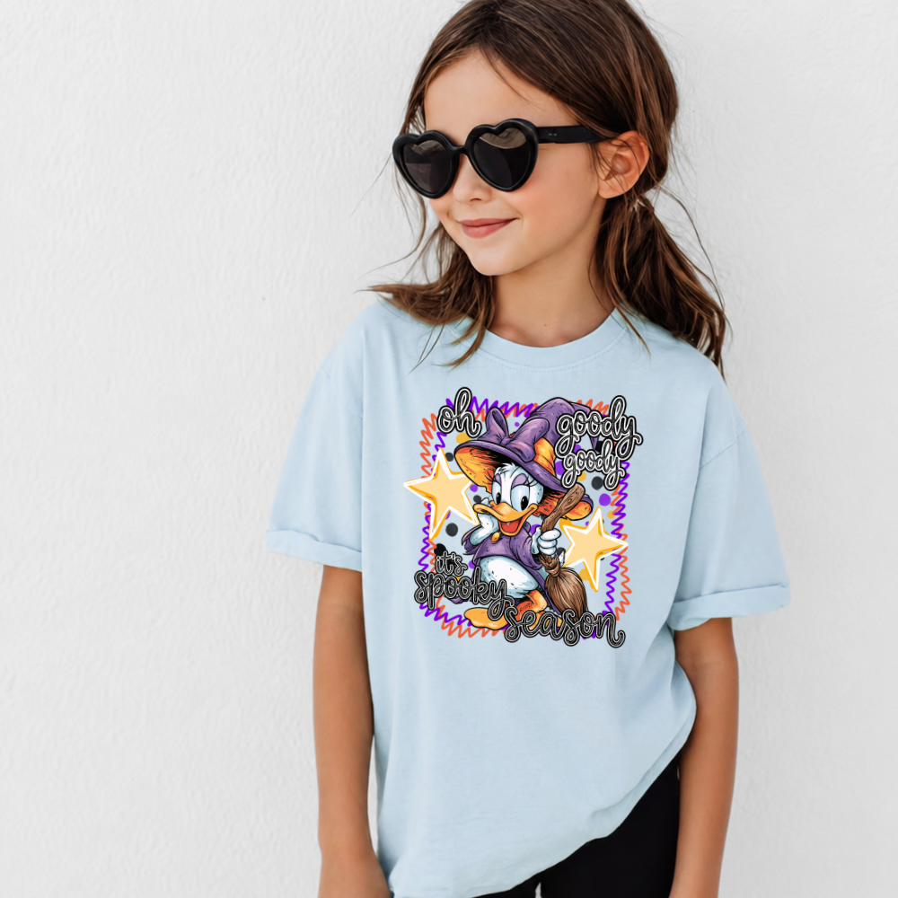 SPOOKY SEASON DAISY HALLOWEEN Magical Theme Park Halloween Kids Shirt | Toddler & Youth Sizes