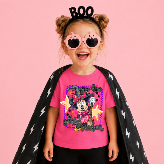 SPOOKY SEASON MINNIE HALLOWEEN Magical Theme Park Halloween Kids Shirt | Toddler & Youth Sizes