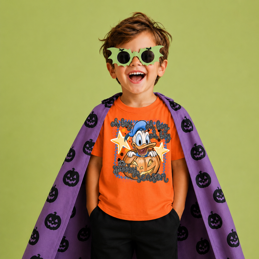 SPOOKY SEASON DONALD HALLOWEEN Magical Theme Park Halloween Kids Shirt | Toddler & Youth Sizes