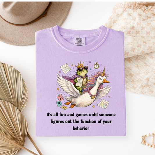 Funny School Counselor Shirt | Behavior Function T-Shirt | Comfort Colors® Elementary School Counselor Tee | SPED Teacher | School Psychologist Gift