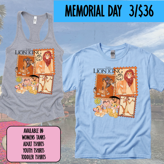 LION KING STAMPS -  MAGICAL MEMORIAL DAY EVENT
