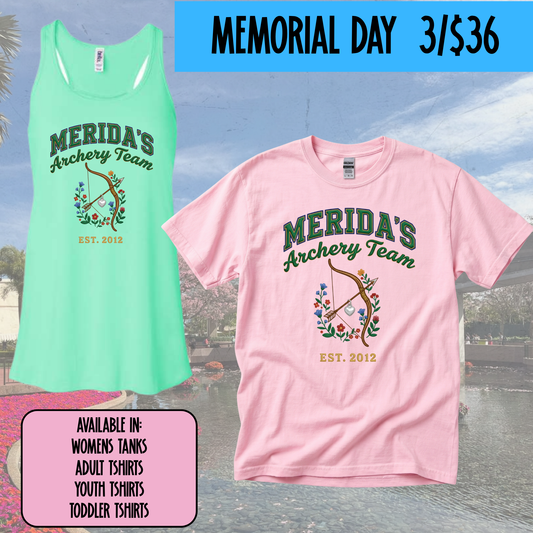 MERIDA’S ARCHERY -  MAGICAL MEMORIAL DAY EVENT