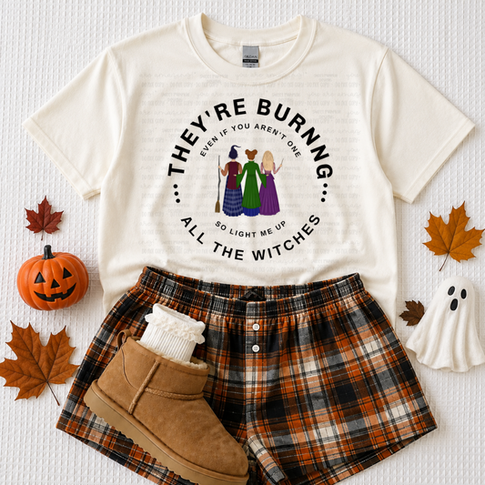 HALLOWEEN BURNING ALL OF THE WITCHES - COMFORT COLORS