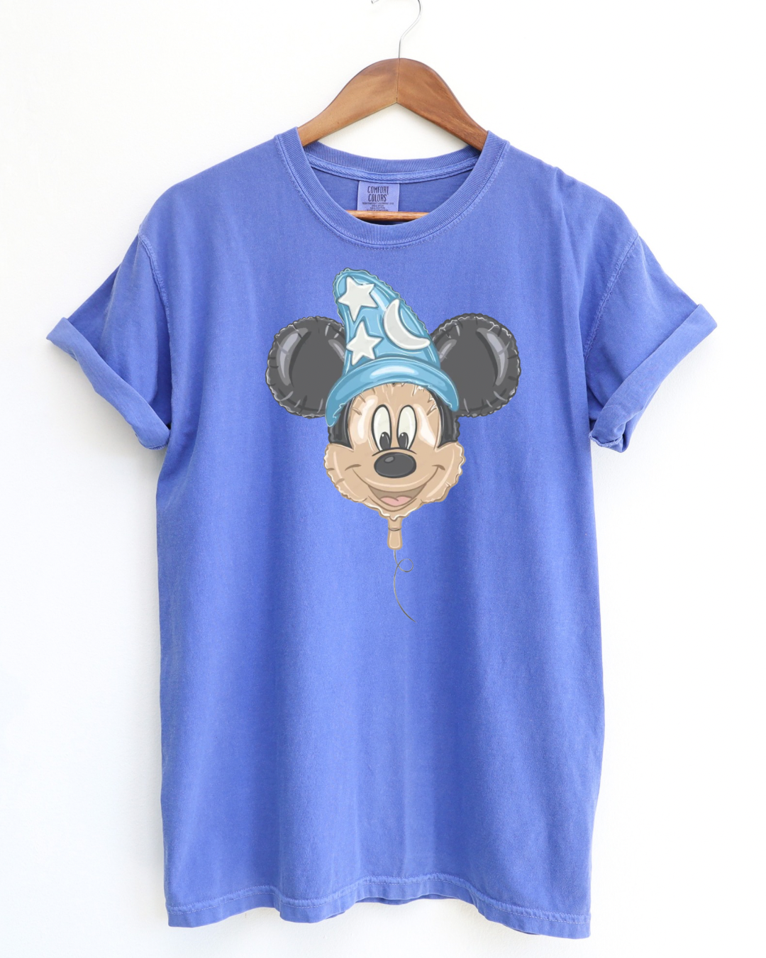 Sorcerer Mick Foil Balloon | Magical Theme Park Shirt & Tank | Adult Comfort Colors Tee
