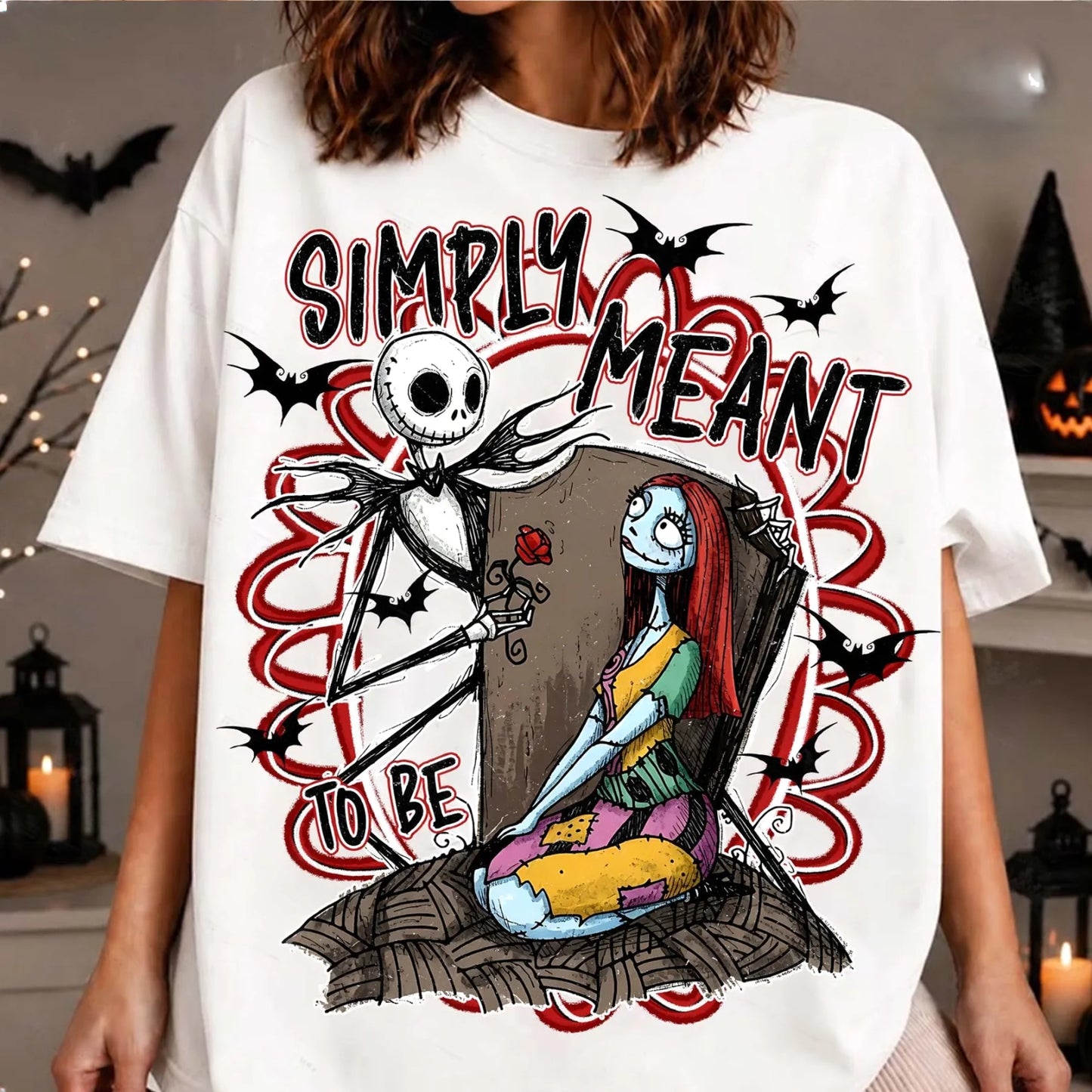 Nightmare Simply Meant to Be Halloween Shirt | Magical Theme Park Shirt & Tank | Adult Comfort Colors Tee
