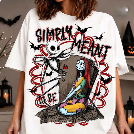Nightmare Simply Meant to Be Halloween Shirt | Magical Theme Park Shirt & Tank | Adult Comfort Colors Tee