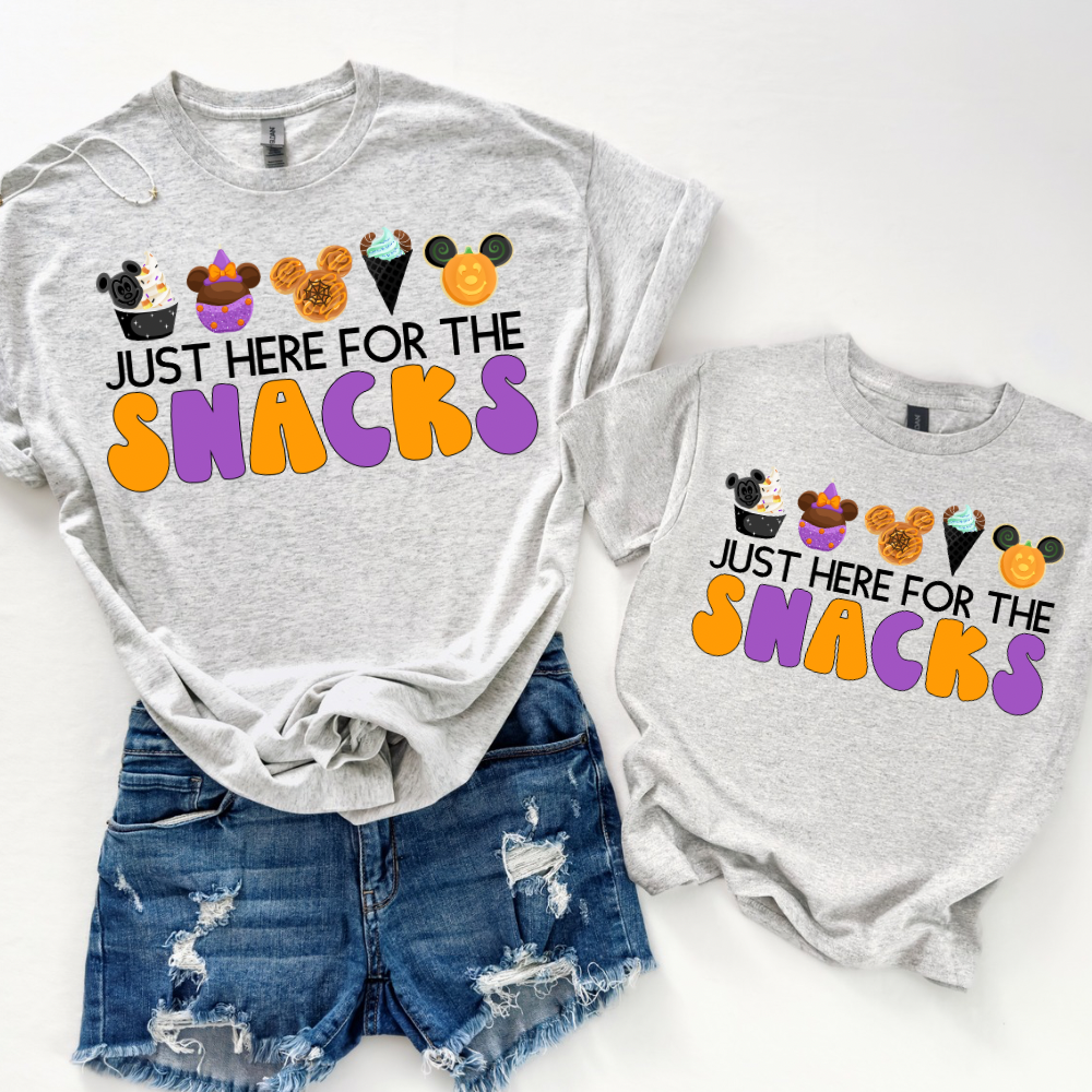 HERE FOR THE SNACKS SHIRT YOUTH & ADULT - FALL FRENZY