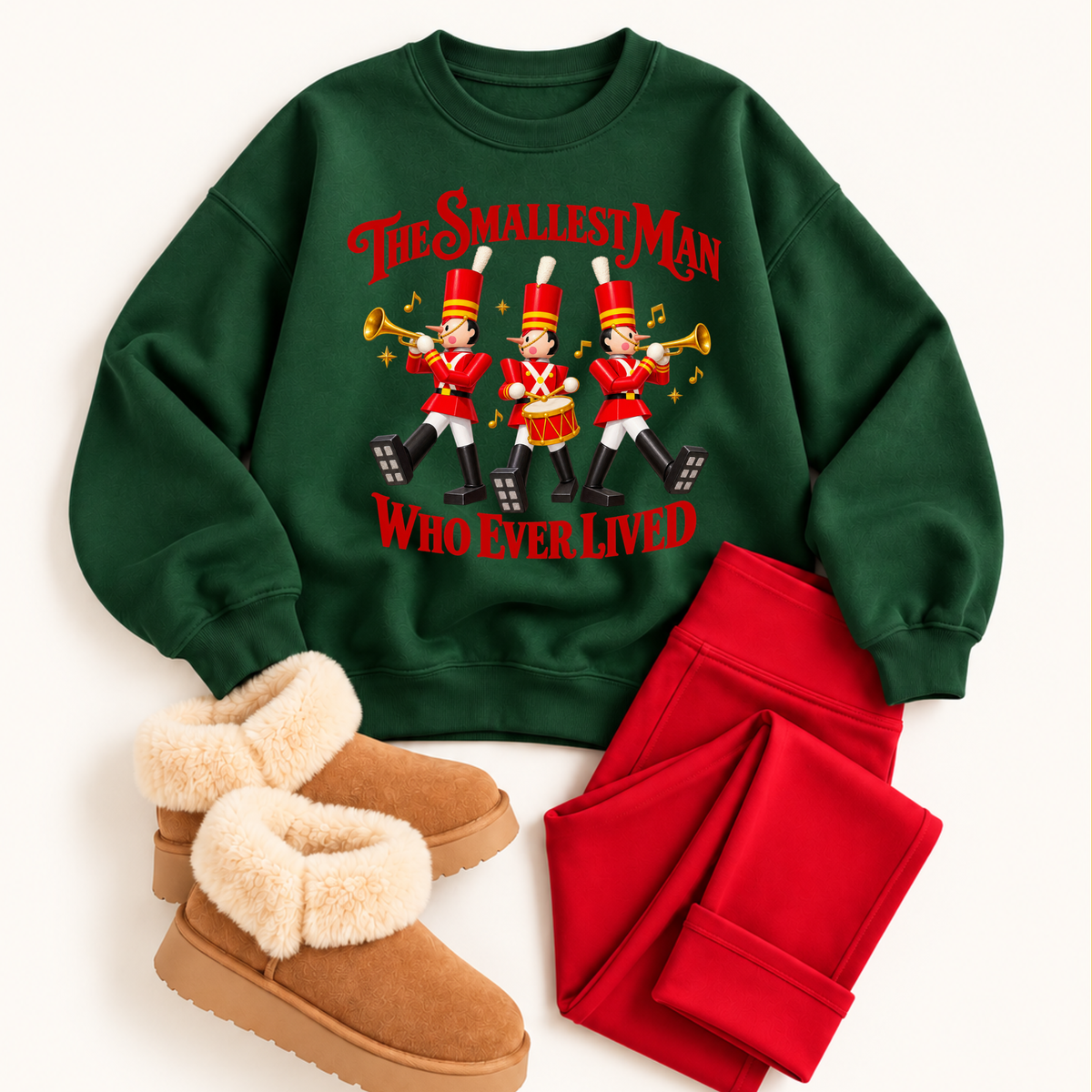 Parade Toy Solider The Smallest Man Christmas Sweatshirt | Magical Park Christmas Crewneck Sweatshirt