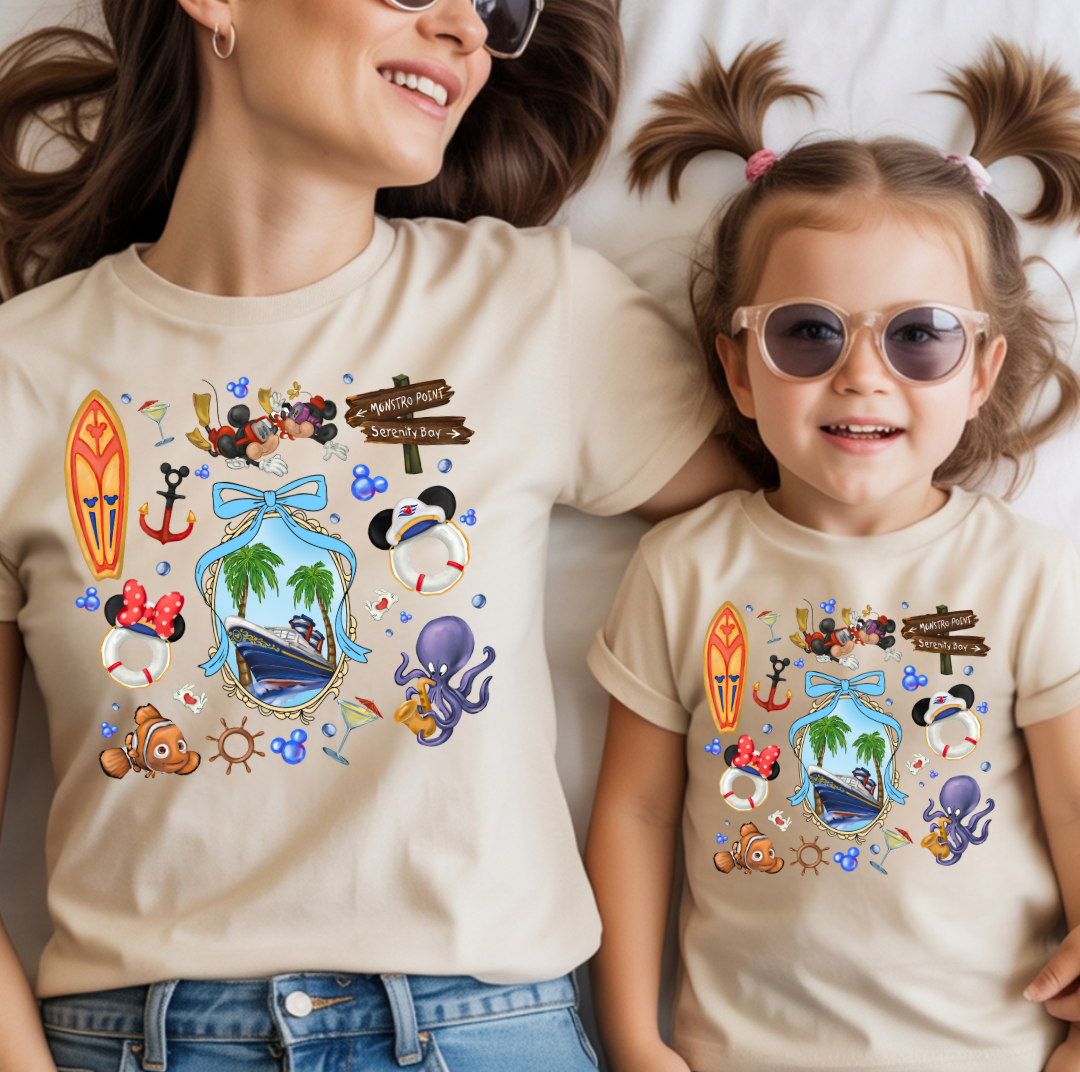Cruise Vacation Shirt- Mick & Minnie Snorkling | Family Matching Cruise Tee | Bella+Canvas T-Shirt | Toddler, Youth & Adult Sizes