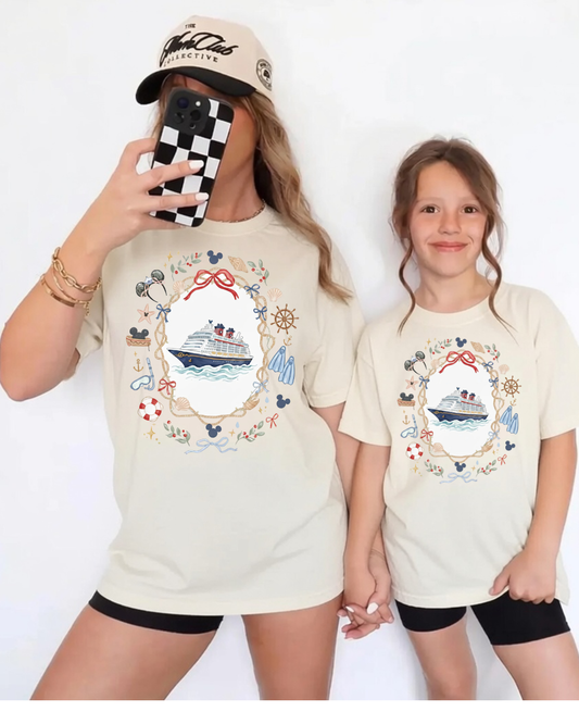 Rope Frame Cruise Vacation Shirt | Family Matching Cruise Tee | Bella+Canvas T-Shirt | Toddler, Youth & Adult Sizes