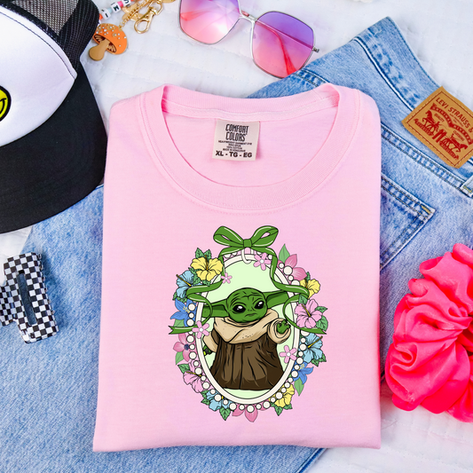 Galaxy YOda locket coquette Shirt