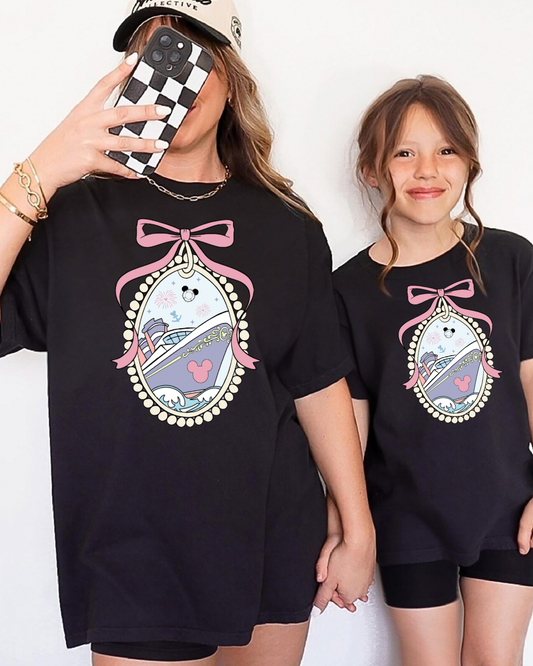 Pink Girly Cruise Vacation Shirt | Family Matching Cruise Tee | Bella+Canvas T-Shirt | Toddler, Youth & Adult Sizes