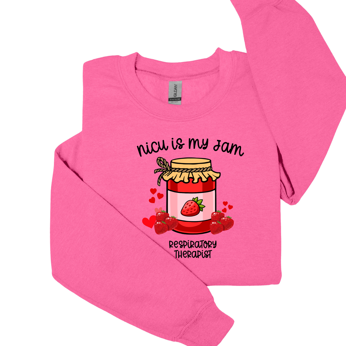 NICU is my Jam Neonatal Respiratory Therapist Crewneck Sweatshirt