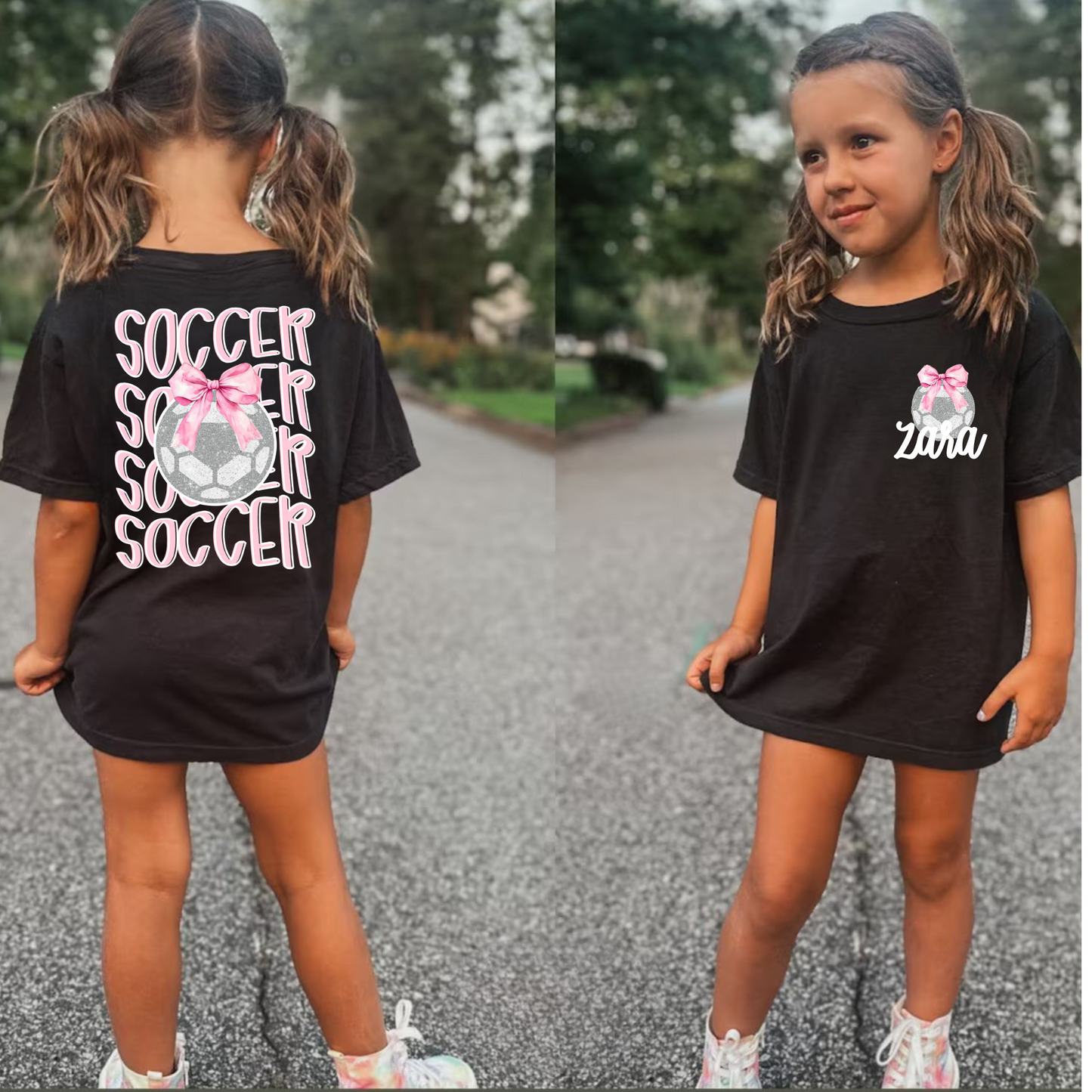 Custom Soccer Girls Shirt Comfort Colors