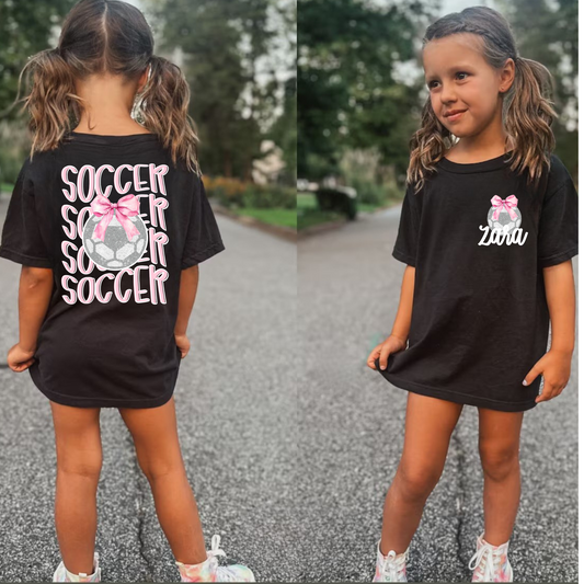 Custom Soccer Girls Shirt Comfort Colors