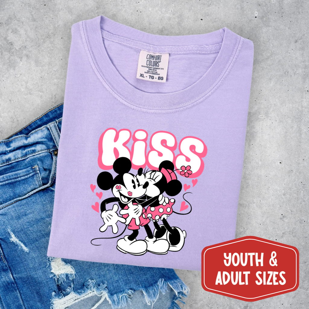 Mouse Kiss Valentine’s Day Shirt - Youth & Adult Sizes
