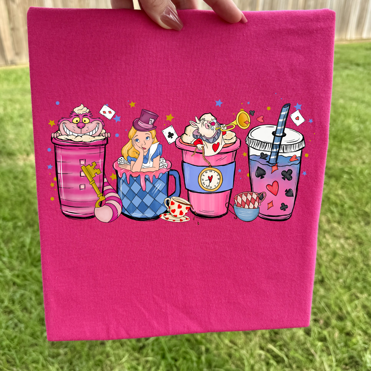 ALICE COFFEE DRINKS SHIRT - PINK WEDNESDAY EXCLUSIVE