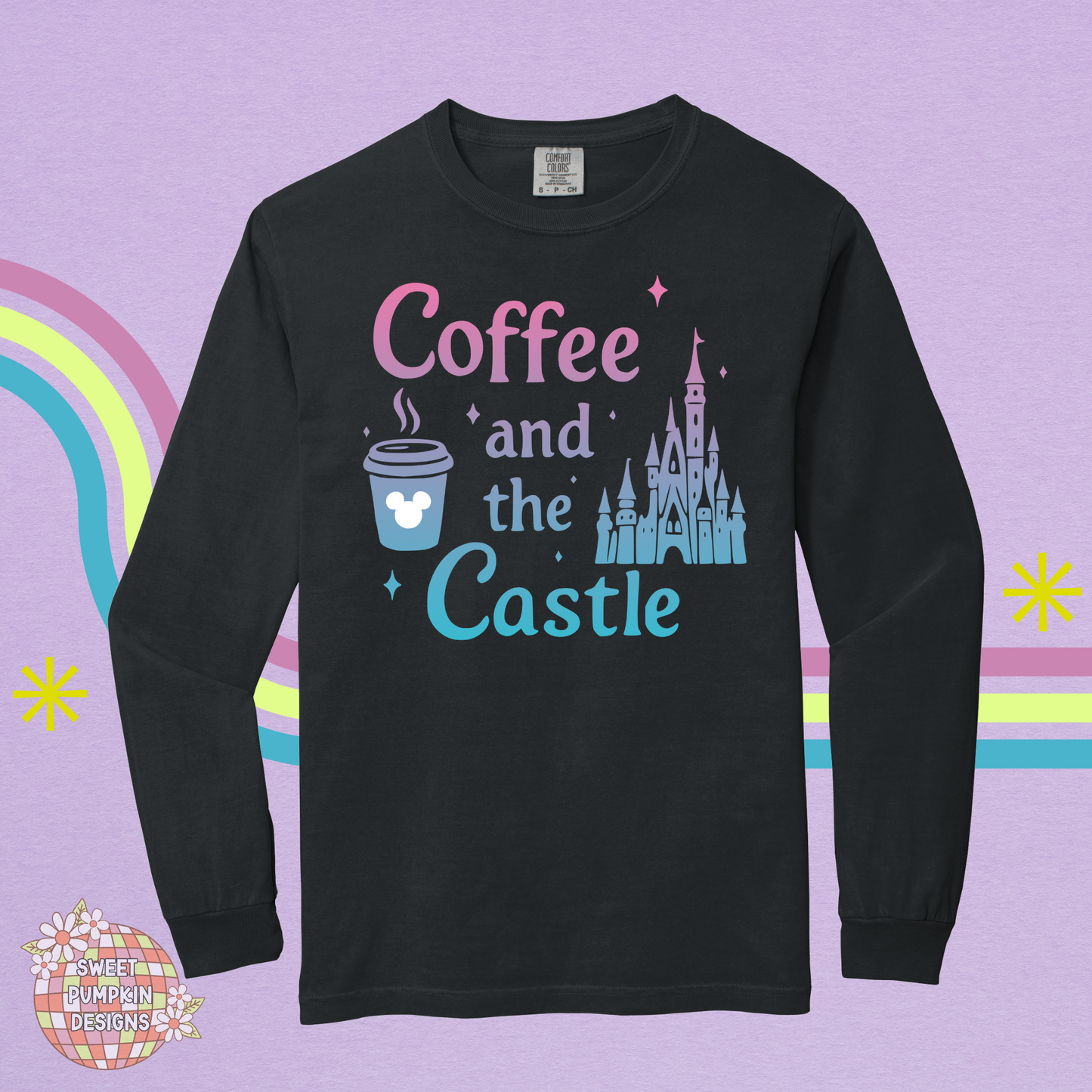 Castle and Coffee Long Sleeve Shirt