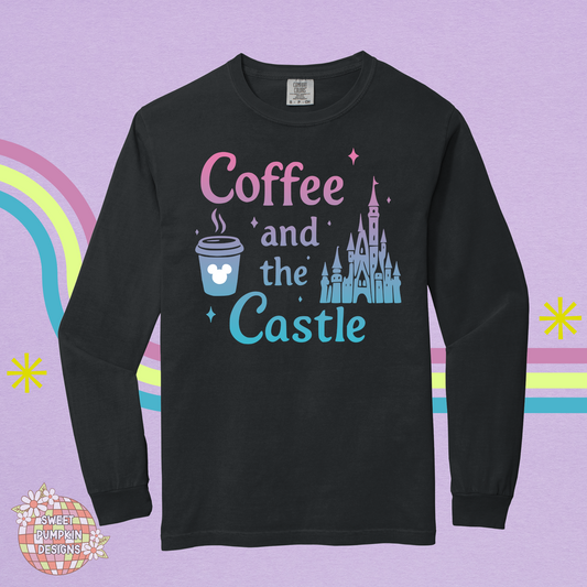 Castle and Coffee Long Sleeve Shirt