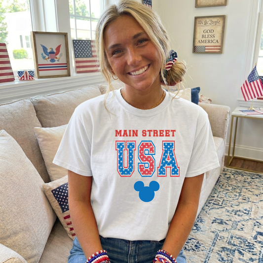 PATRIOTIC MAIN STREET USA Shirt - Bella Canvas