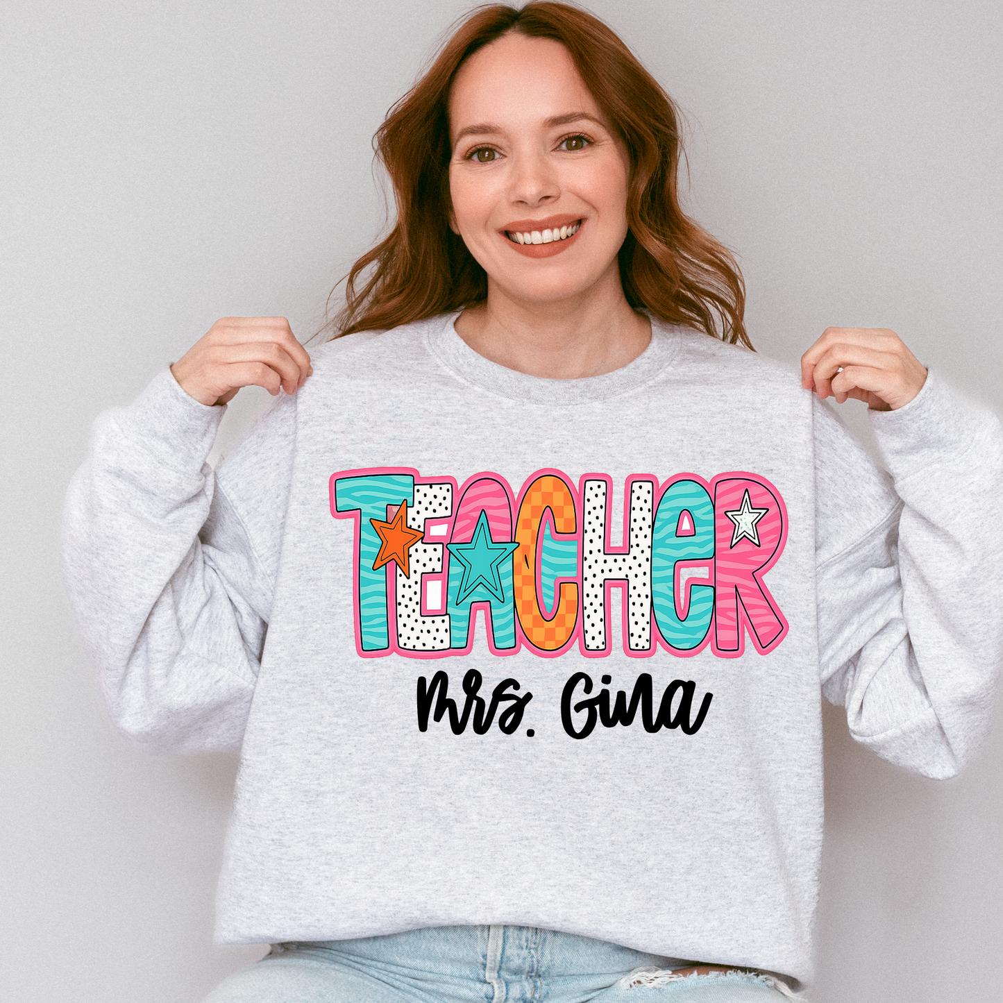 Personalized Teacher Sweatshirt | Custom Name Sweatshirt | Teacher Appreciation Gift | Teacher Gift for Her