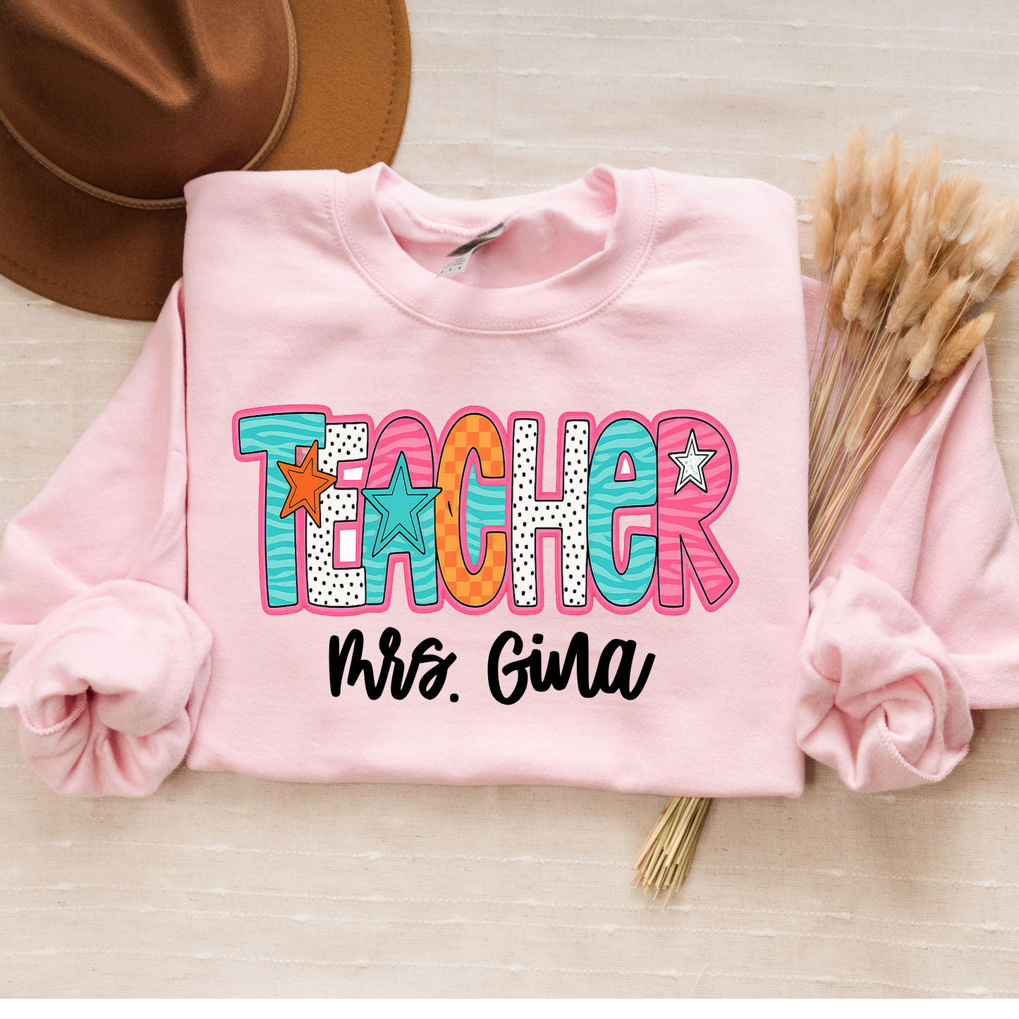 Personalized Teacher Sweatshirt | Custom Name Sweatshirt | Teacher Appreciation Gift | Teacher Gift for Her