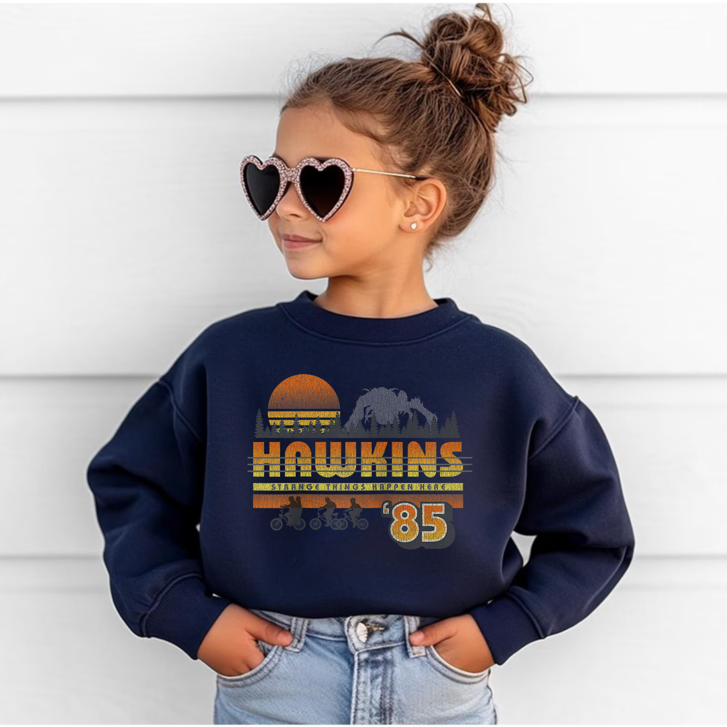 HAWKINS Crewneck Sweatshirt for Kids and Adults