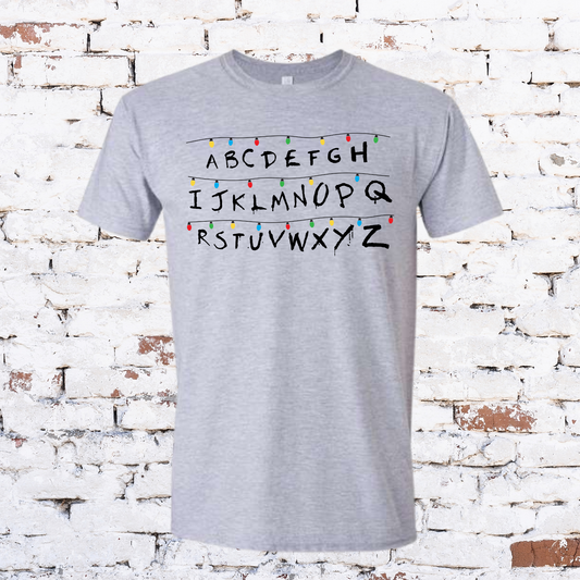 STRANGER ABC Shirt for Kids and Adults