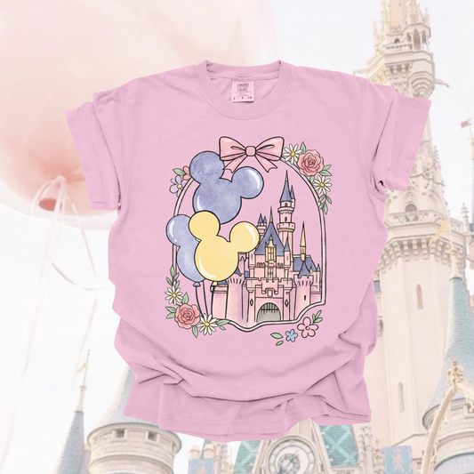 Castle Balloons Shirt | Cozy Park Day Shirt
