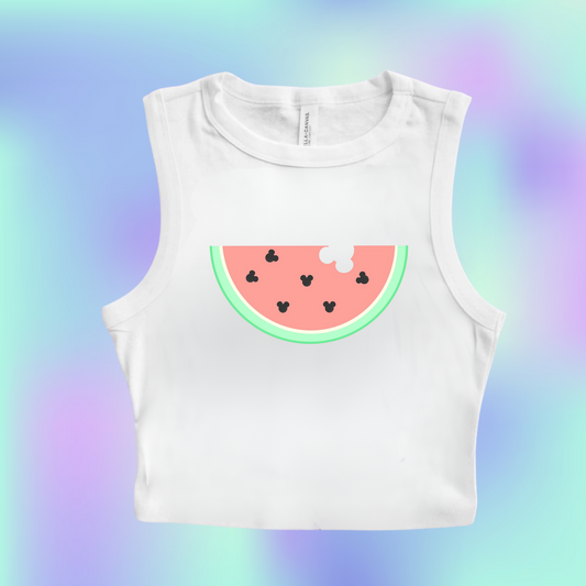 Watermelon Mouse Crop Tank