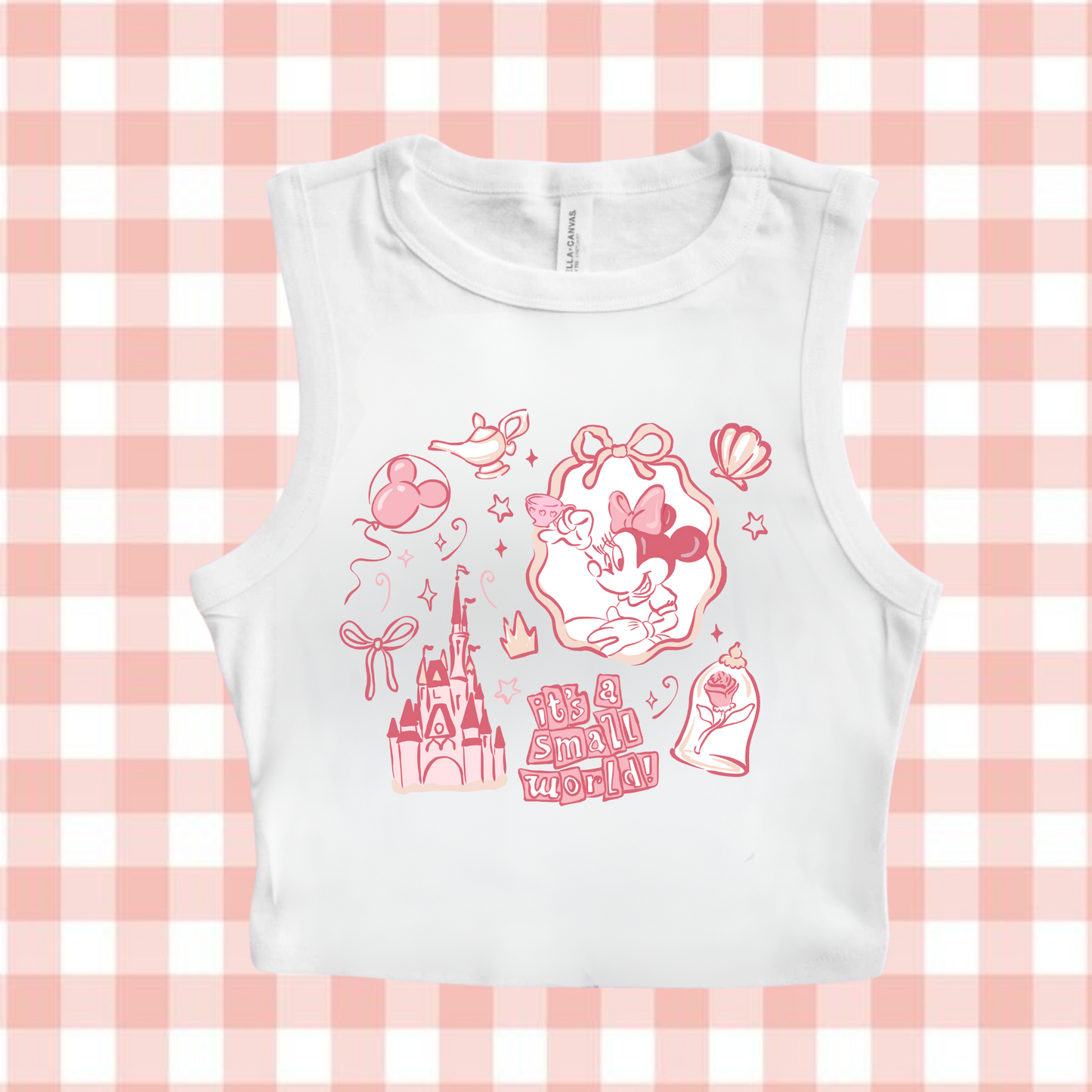 Pink Mouse Doodle Tank