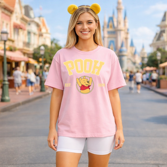 VARSITY STYLE POOH SHIRT | Cozy Park Day ShirT