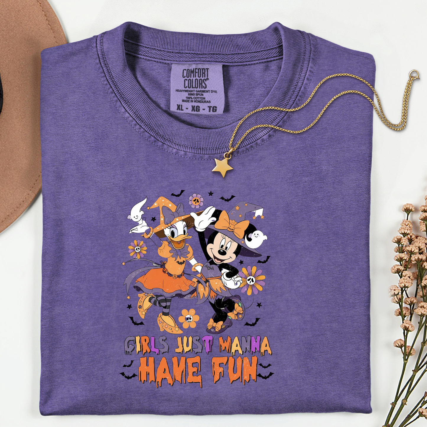 DAISY MINNIE BFF Halloween Shirt | Magical Theme Park Shirt & Tank | Adult Comfort Colors Halloween Shirt