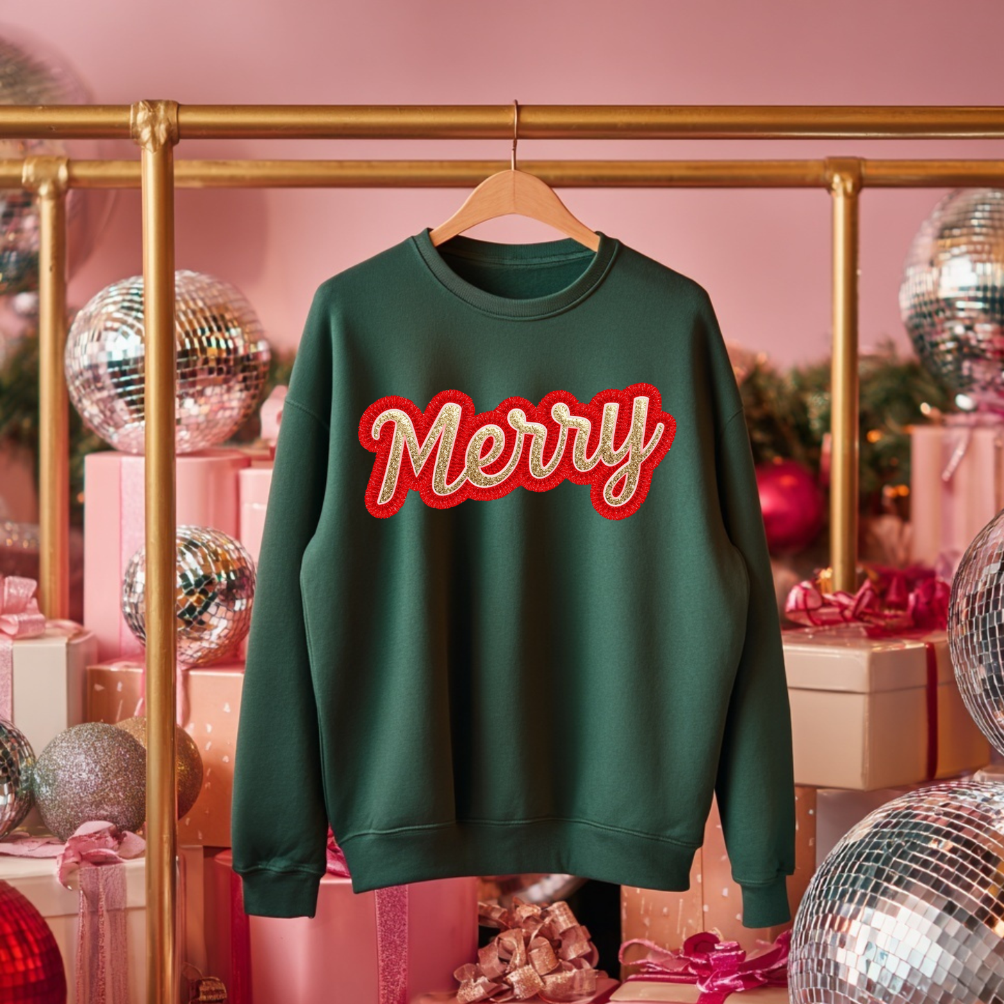 Merry Christmas Sweatshirt | Women’s Holiday Crewneck