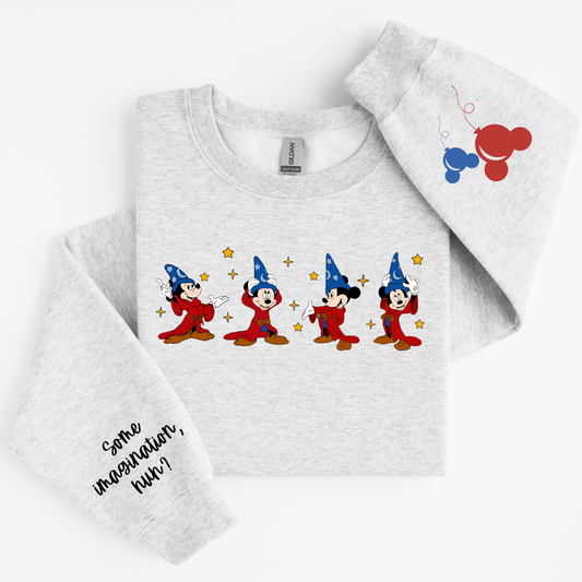 SOME IMAGINATION SWEATSHIRT with Sleeve Accents
