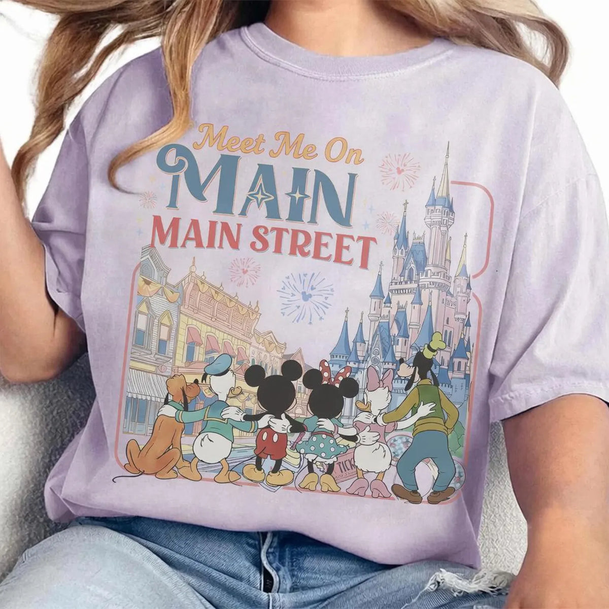 Meet Me on Main Street Comfort Colors T-Shirt for Women | Park Day Shirt | Magical Vacation Gift