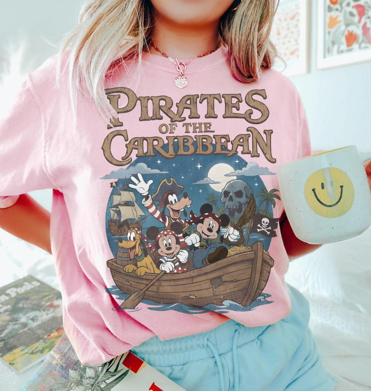 Pirates Mickey Comfort Colors T-Shirt for Women | Park Day Shirt | Magical Vacation Gift