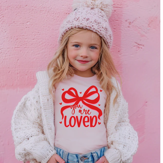 You Are Loved Christian Shirt for Girls | Faith Tee for Kids | Christian Gift for Girls